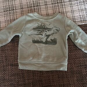 Kids Dinosaur Print Sweatshirt - Green
